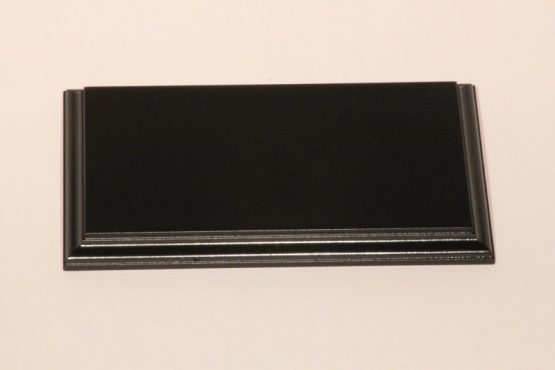 Black Rectangular Base Flat 135mm x 225mm x 18mm