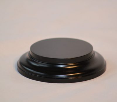Black Round Base 75mm x 25mm