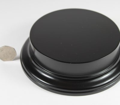 Black MDF Round Base with 25mm upstand and 120mm Display Area