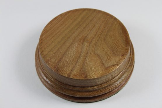 Solid Elm Model /Trophy Base 30mm High with a Display area of 85mm