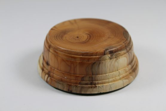 Solid Yew Base 30mm high with a display area of 70mm