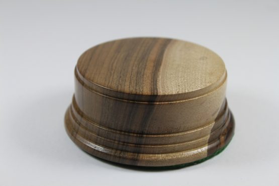 A Solid Wallnut Hand Turned Model / Trophy Base 40mm High and a display area of 82mm Diameter