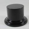 Black MDF round plinth Base 75mm Diameter x 50mm High