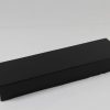 Black Rectangular Solid Wood Oblong Base 52mm x 177mm x 22mm