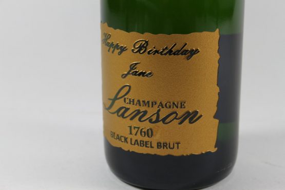 Deep Engraved Champagne Bottle