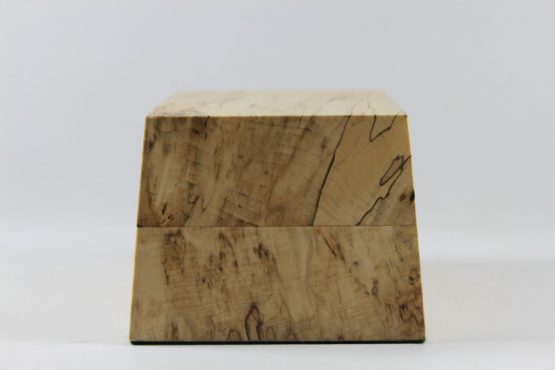 Spalted Lime Base with Sloping Sides 125mm x 90mm x 75mm High