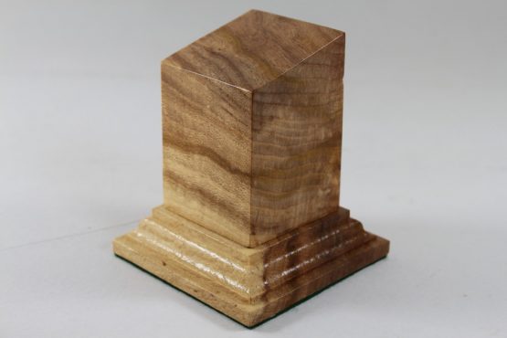 Oak Square Plinth with Sloping top 50mm x 50mm x 70mm high