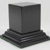 Black Square Plinth Base 45mm x 45mm x 50mm High