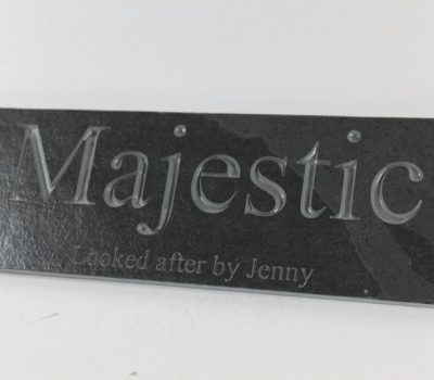 Deep Engraved Slate Name Plate for Stable Doors 300mm x 100mm x 10mm