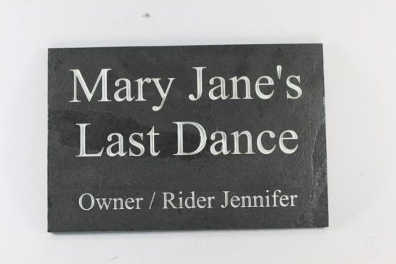 Deep Engraved Slate Name Plate for Stable Doors 300mm x 200mm x 10mm
