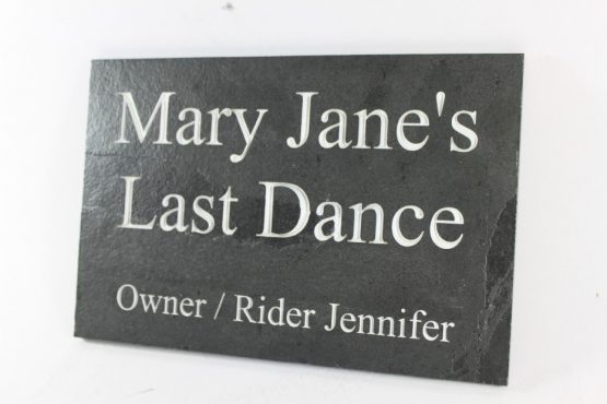 Deep Engraved Slate Name Plate for Stable Doors 300mm x 200mm x 10mm