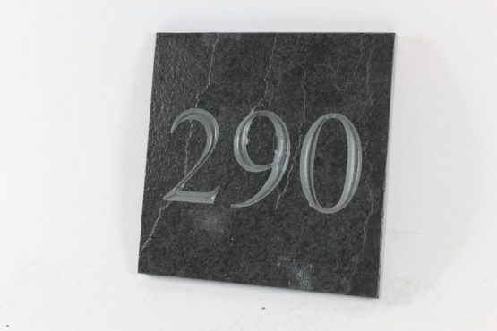 Deep Engraved Slate House name plate 150mm x 150mm x 10mm