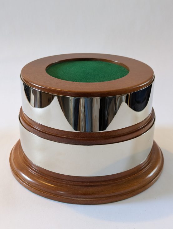Two tier Trophy Base With 18cm dia Glass Bowl Trophy - Image 3