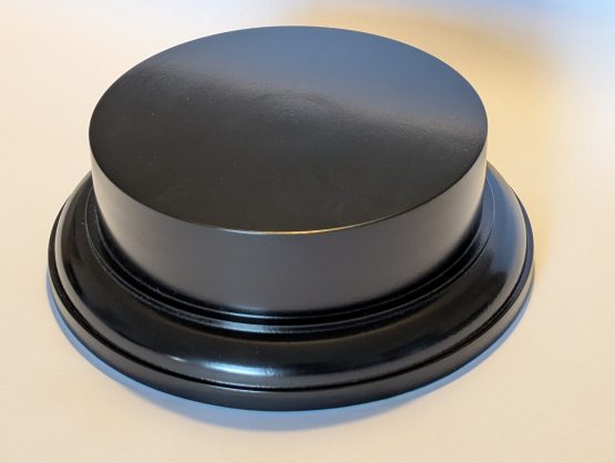 Round Black Trophy Base or Extension - Image 2